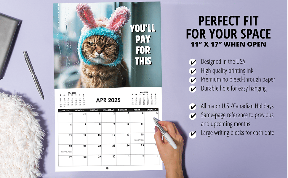 ๐พ2025 Peed-Off Cats Calendar - Funny Cat Themed Gifts For Cat Lovers