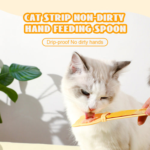 ๐พCat Strip Non-Dirty Hand Feeding Spoon