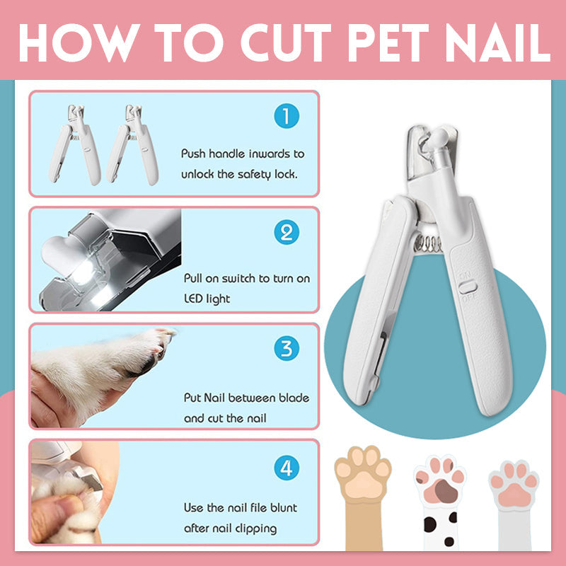 🐾Pet LED Light Nail Clipper