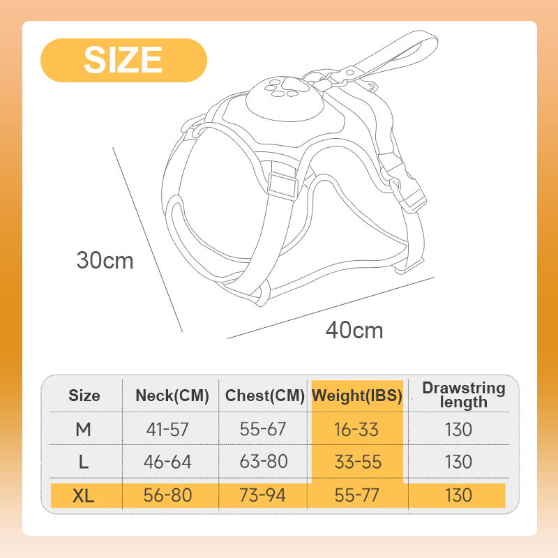 ๐พ2 in 1 Dog Harness with Integrated Leash