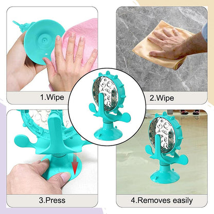 🐾Funny Cat Windmill Turntable Food Leaker