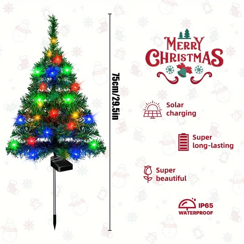 ✨Solar Christmas Tree Lights 🎄 Holiday Outdoor Decorations🌟