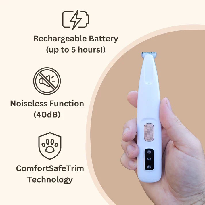 🔥2025 New Pet Paw Trimmer!The ceramic blade won't hurt them at all! -- Low Noise,Waterproof, Precision Grooming
