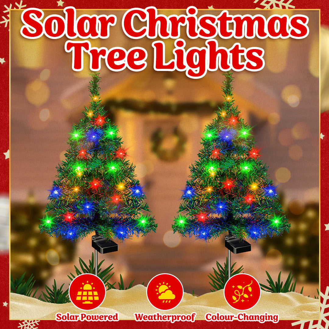 ✨Solar Christmas Tree Lights 🎄 Holiday Outdoor Decorations🌟