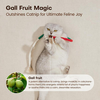 Catnip-Infused Organic Cotton Chew Rope Toys for Cats