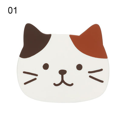 Cartoon Cat Silicone Coasters