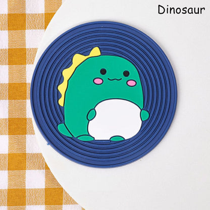 Cartoon Cat Silicone Coasters